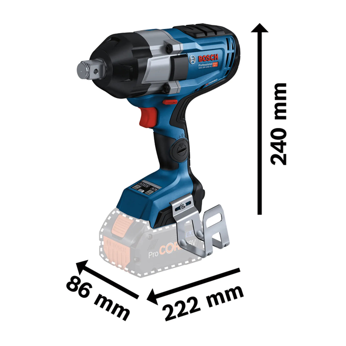 Avvitatore a impulsi Bosch GDS 18V-1050 HC PRO 18V