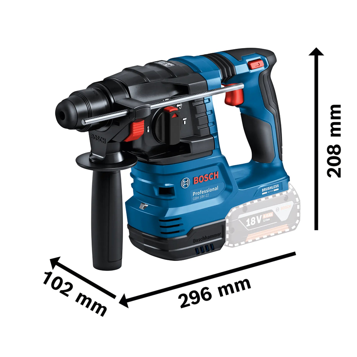 Hammer Drill Bosch GBH 18V-22 PRO 18V
