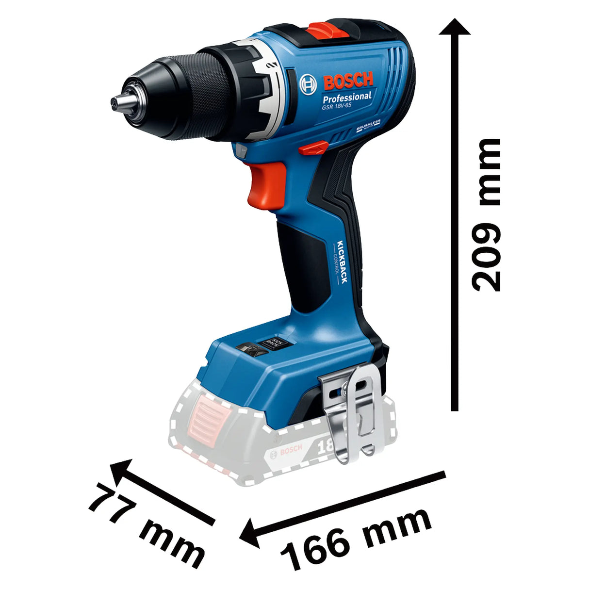 Trapano Avvitatore Bosch GSR 18V-65 PRO 18V 4Ah