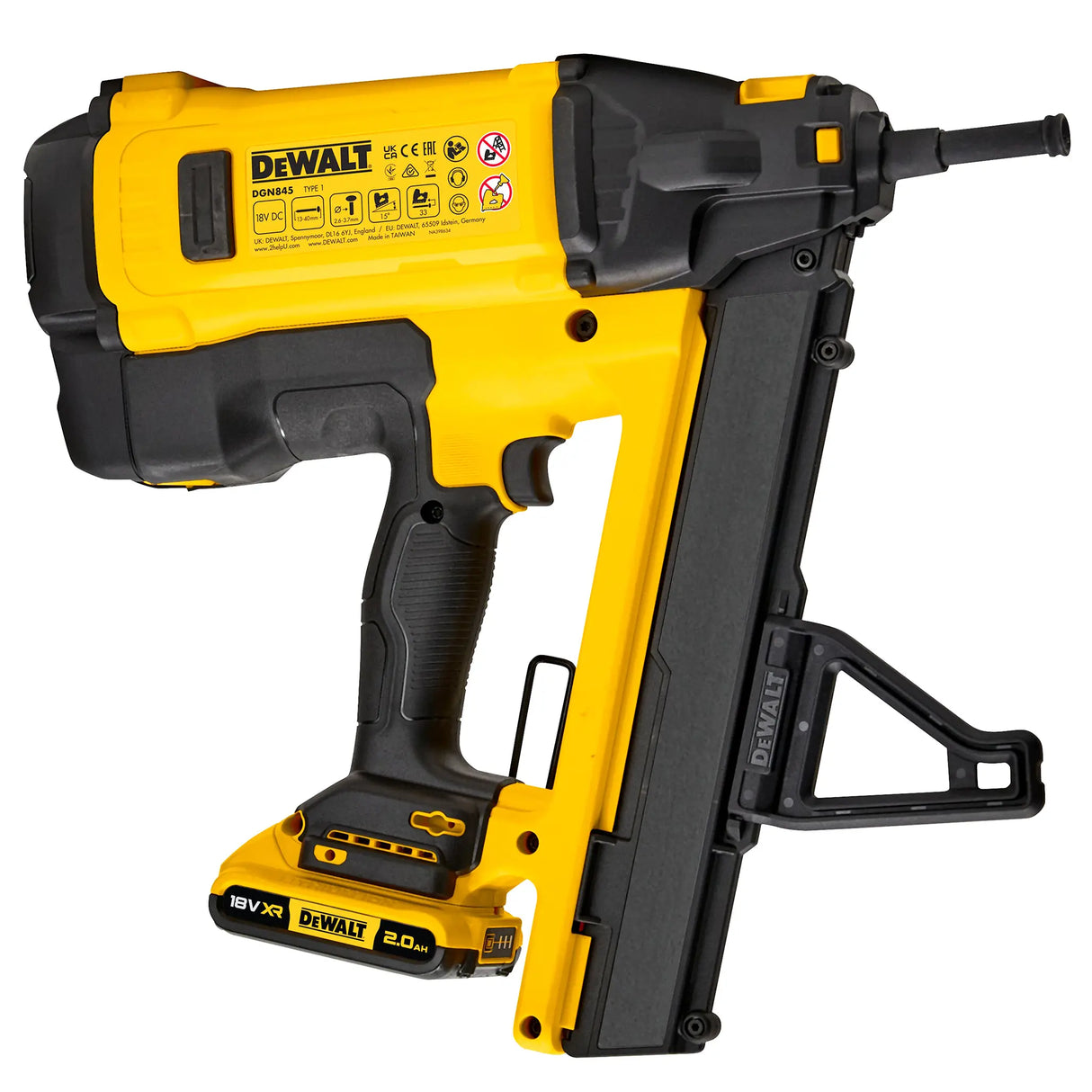 Chiodatrice a gas Dewalt DGN845D1-QW 18V 5Ah