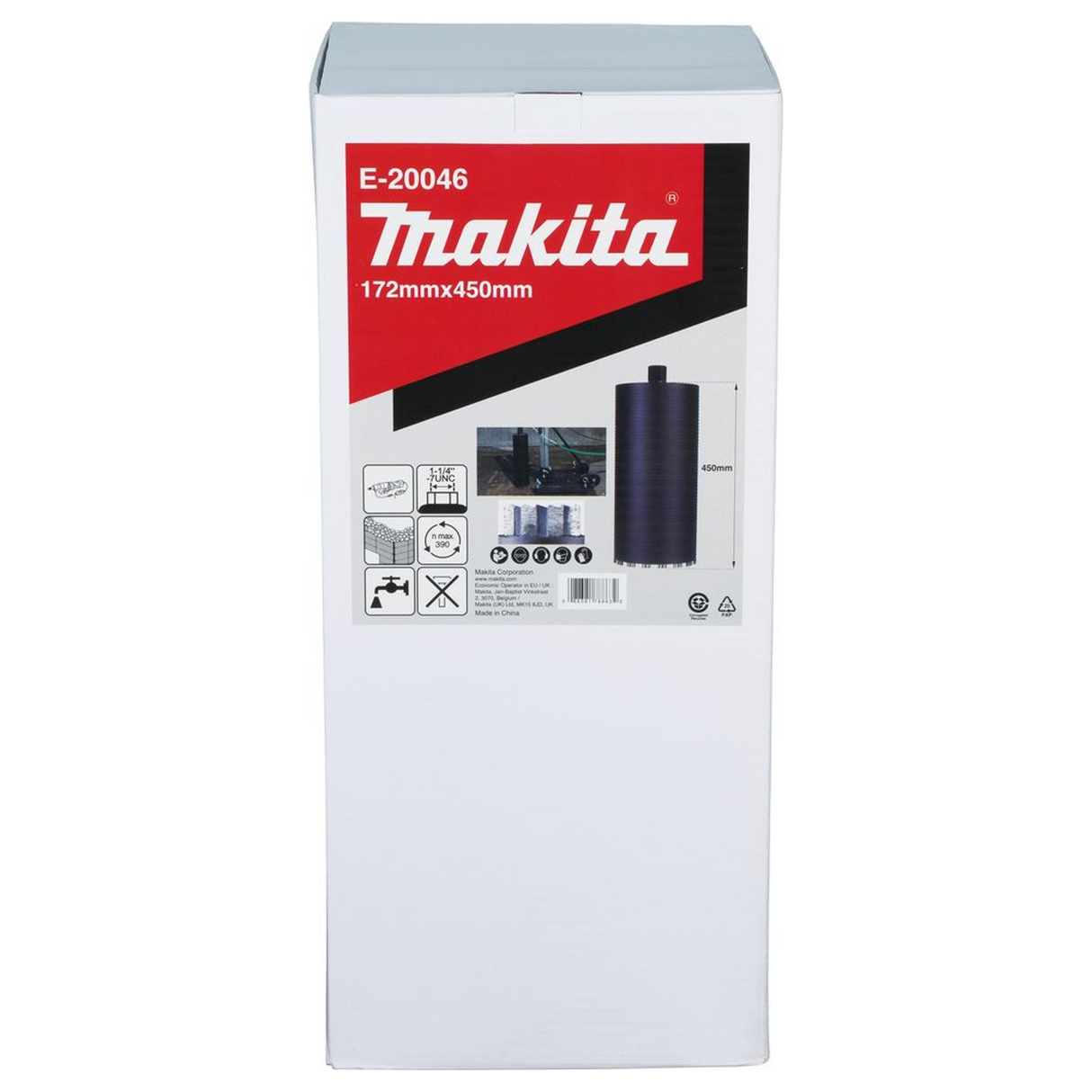 E-20046 - Diamond Crown Makita E-20046 172x450mm Wet 1-1/4"UNC - Image 6