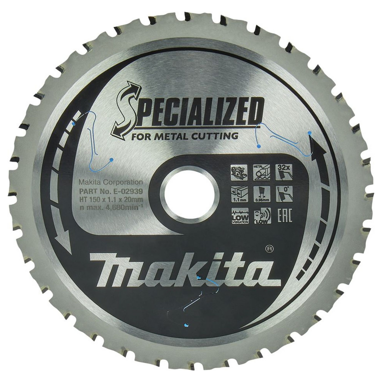 E-02939 - Efficut TCT Blade Makita E-02939 150mm 32 teeth - Image 2