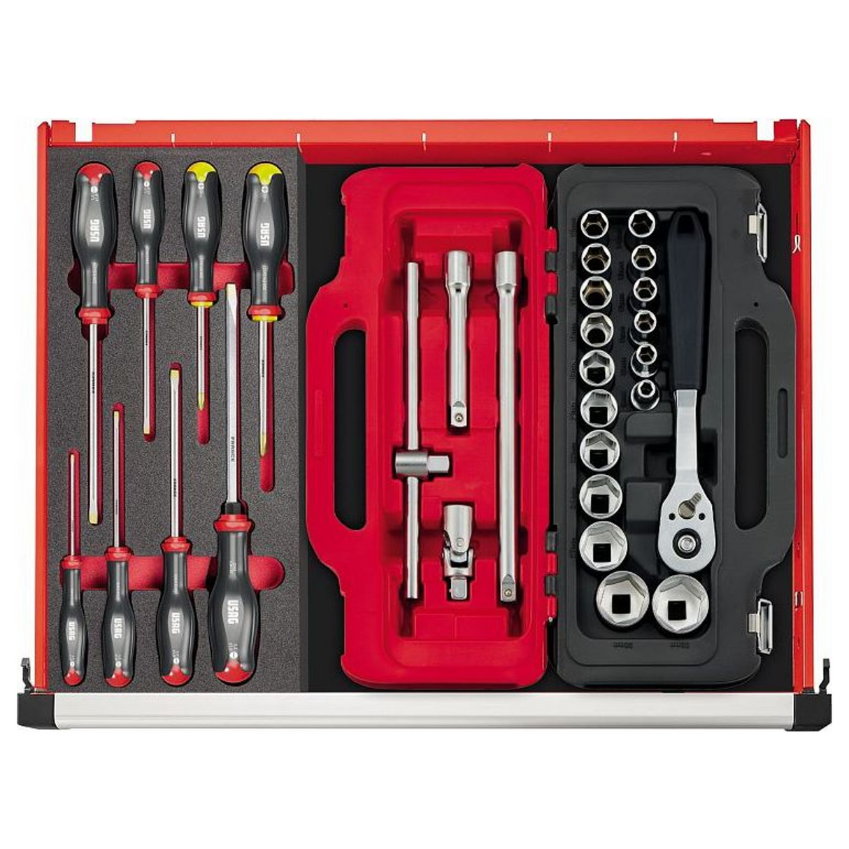 U06010023 - Hex Socket Set USAG 601 1/2 JS22 22 Pieces - Image 3