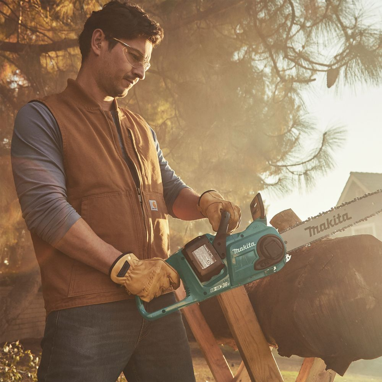 P-84632 - Work Gloves Makita P-84632 Cow Driver Leather Size L - Image 5