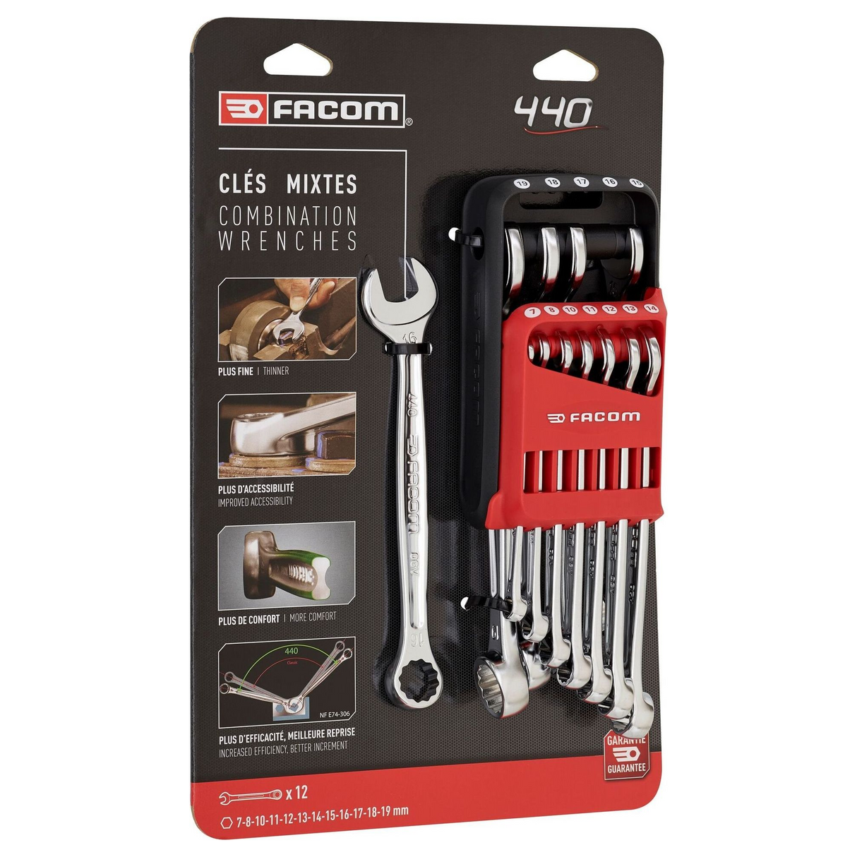 440.JP12APB - Facom 440.JP12APB 12-Piece Combination Wrench Set - Image 4