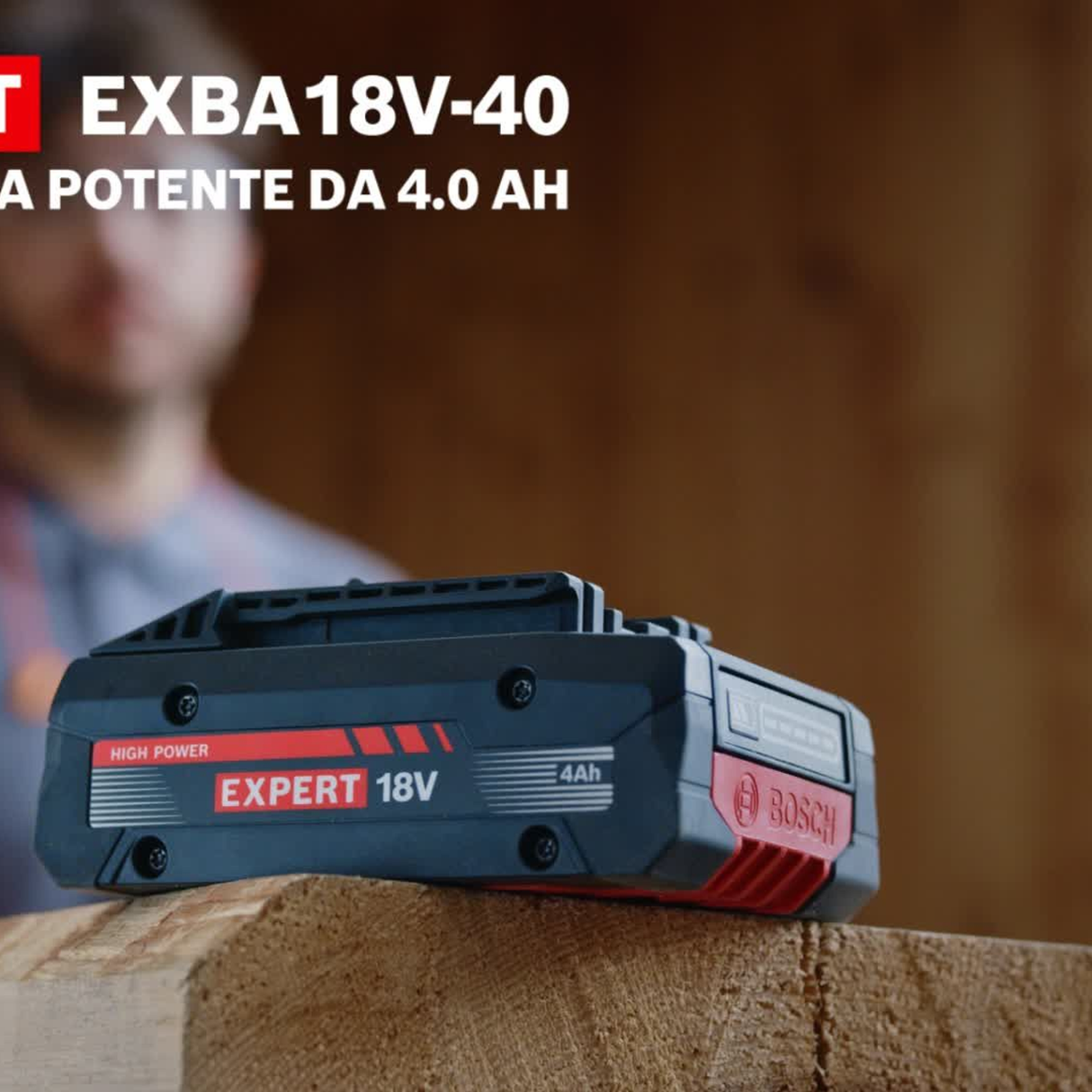 1600A036YW - Batteria Bosch Professional EXBA18V-40 18V 4Ah - Immagine 8