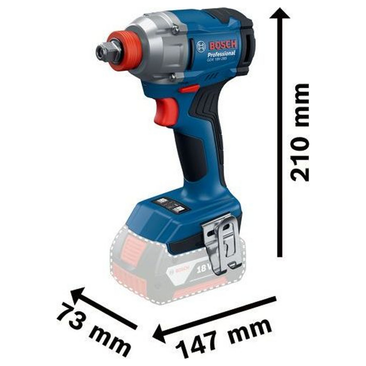 06019N2100 - Impact Wrench Bosch GDX 18V-285 PRO 18V - Image 23