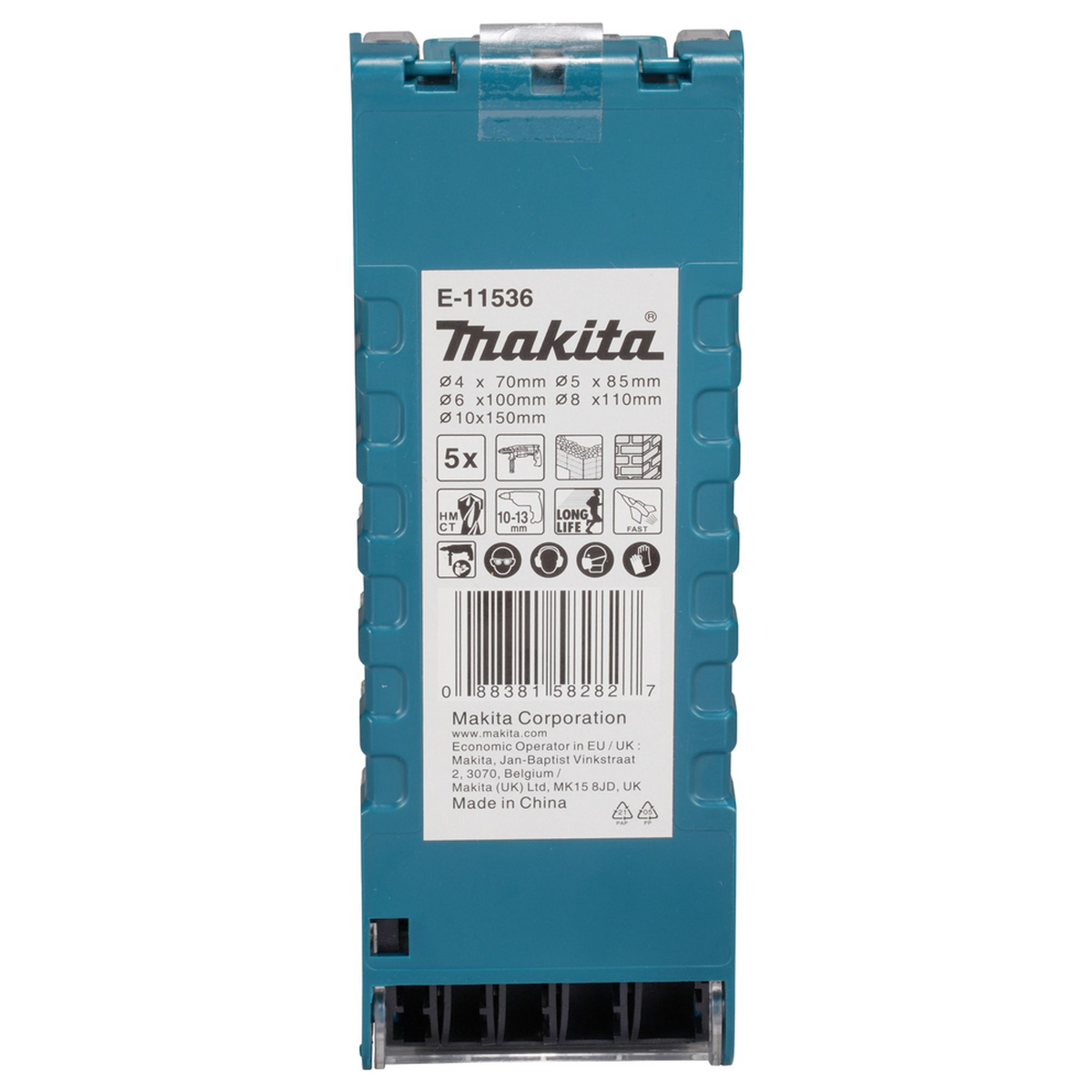 E-11536 - Set of 5 TCT Masonry Bits Makita E-11536 Cylindrical Shank - Image 6