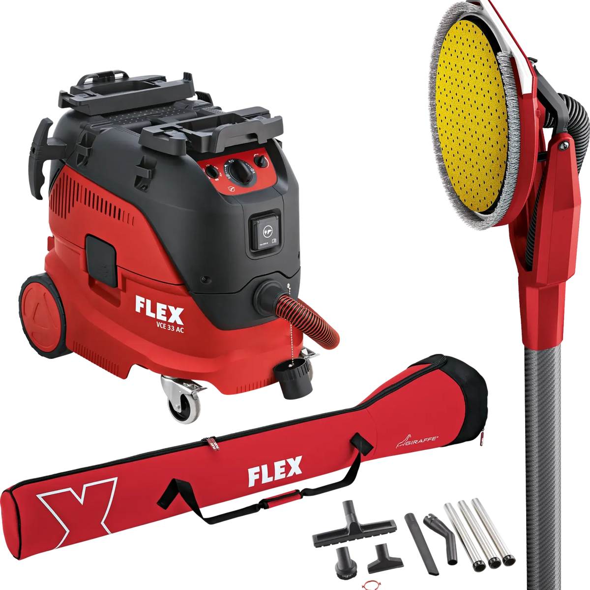 536627 - Combo Kit Flex VCE 33 M AC-Set + GE 6 R-EC Giraffe Sander + M-Class 30L Vacuum Cleaner