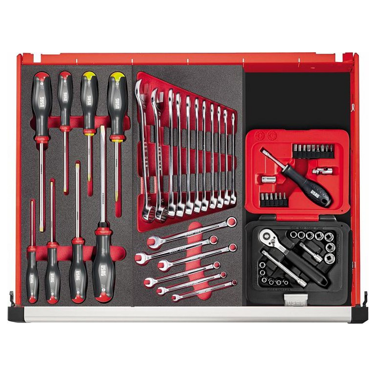 U06010021 - Set Bussole USAG 601 1/4 JS34 34 Pezzi - Immagine 2