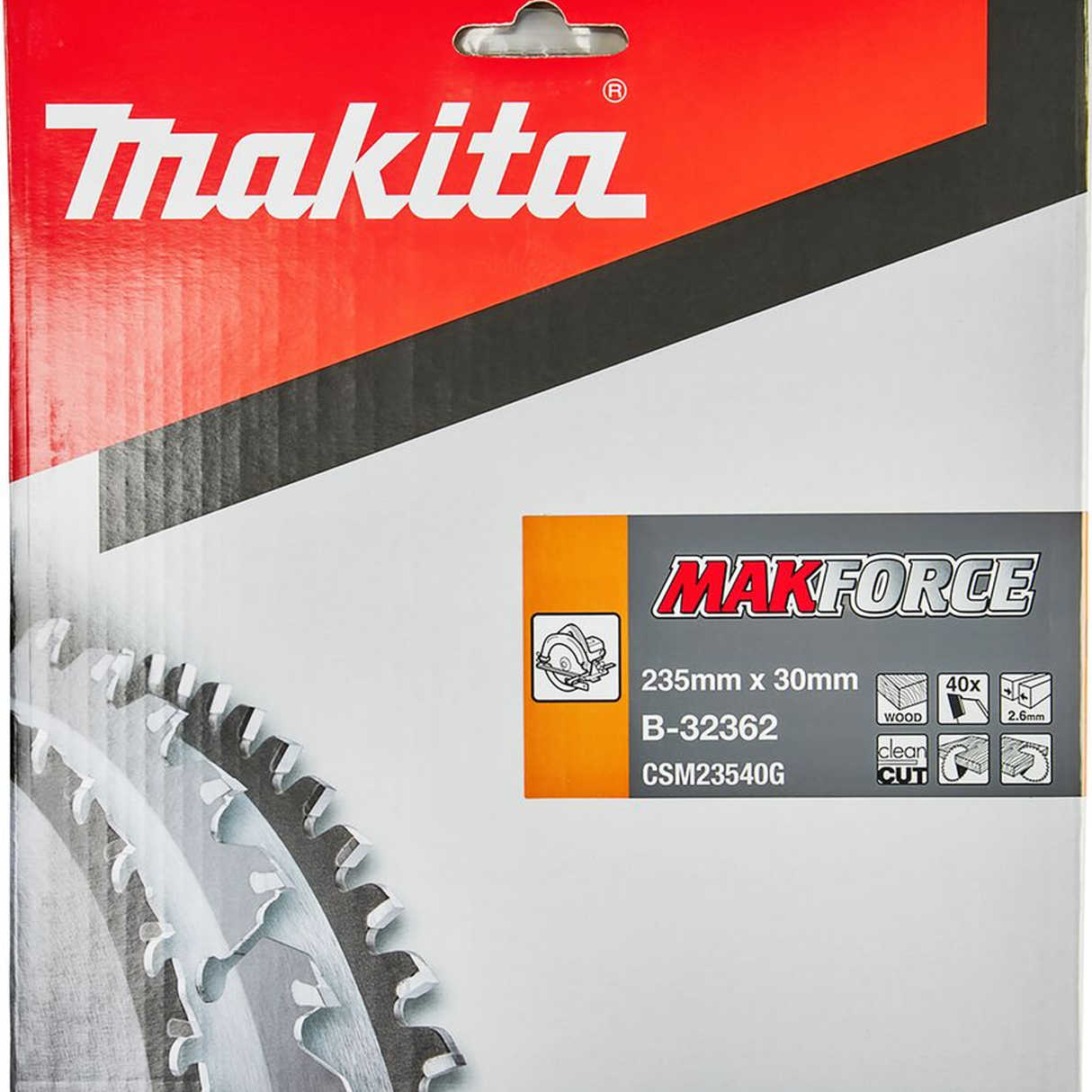 B-32362 - Circular Blade Makita Makforce B-32362 235mm 40T - Image 3