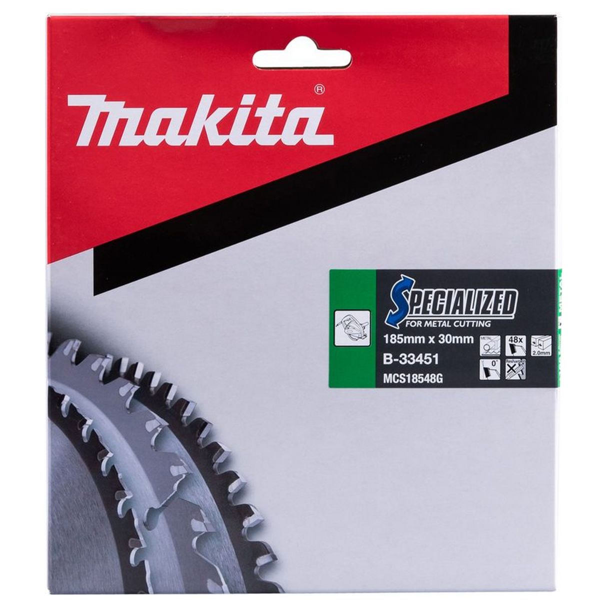 B-33451 - Specialized TCT blade Makita B-33451 185x30mm 48T - Image 4