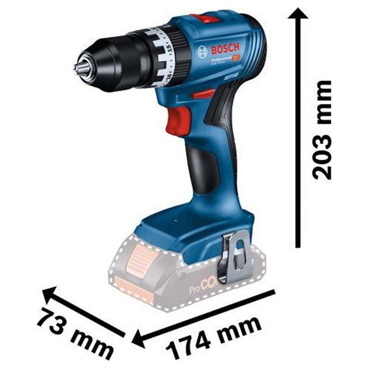 06019K3302 - Drill Driver Bosch GSB 18V-45 PRO 18V 2Ah - Image 24