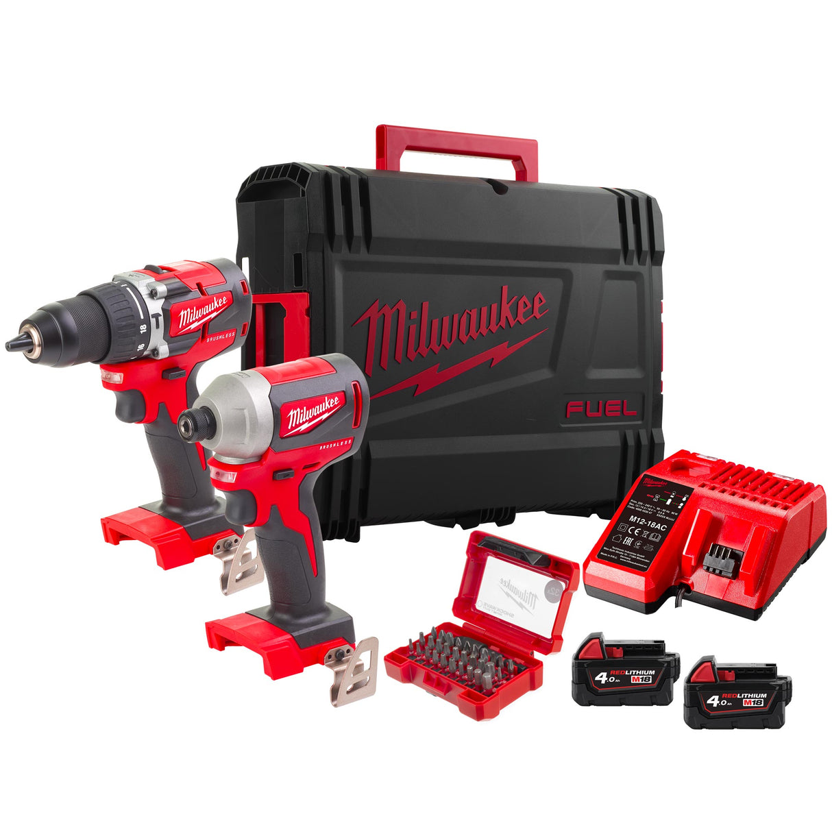 Kit Power Pack Milwaukee M18 CBLPP2A-402CO 18V 4Ah