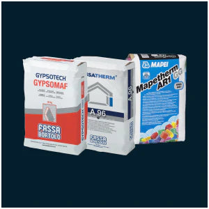 Smoothing glues for external insulation or plasterboard