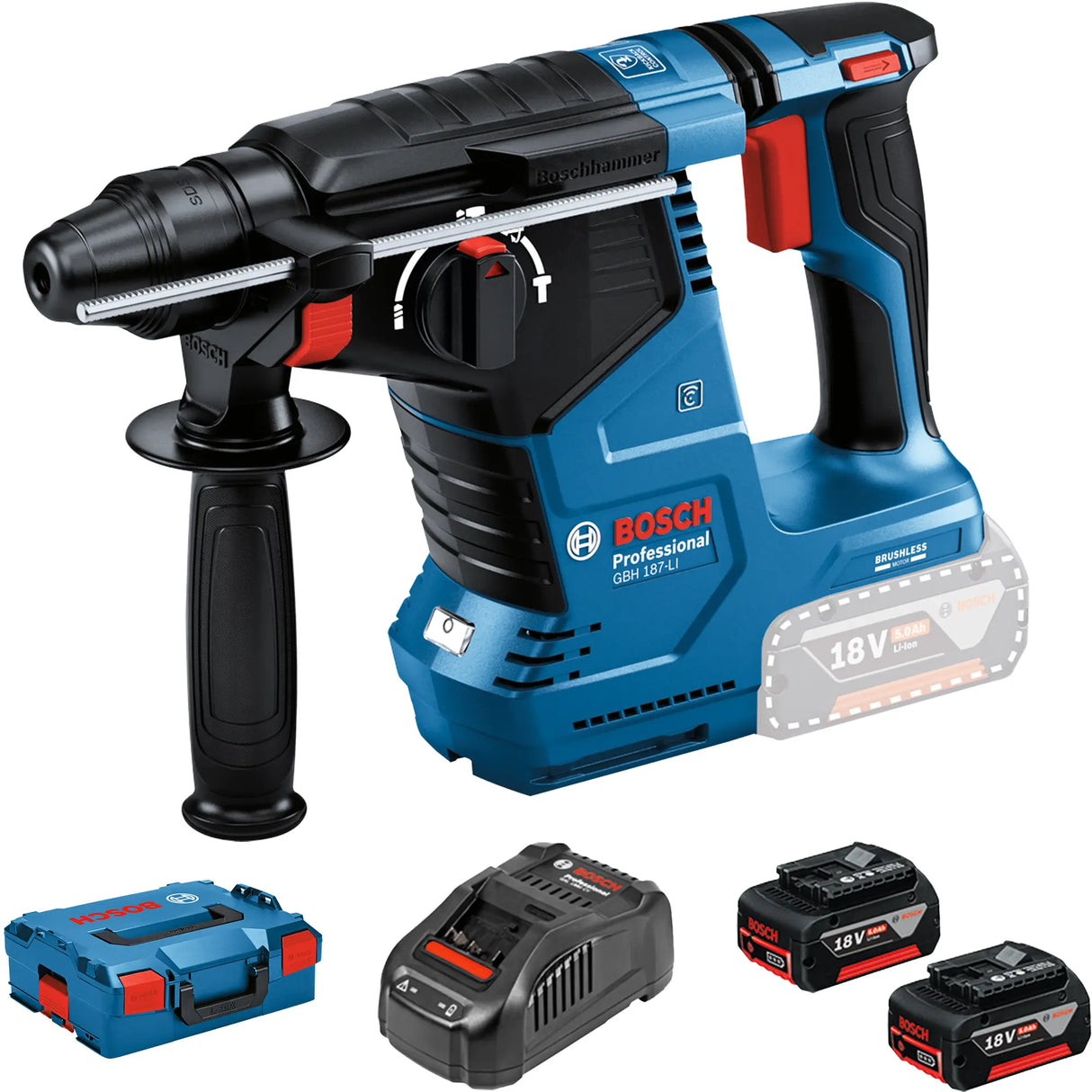 Martello Perforatore Bosch GBH 18V-24 C PRO 18V 5Ah