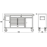 Cassettiera mobile Beta C45PRO 2.0 MWS/W