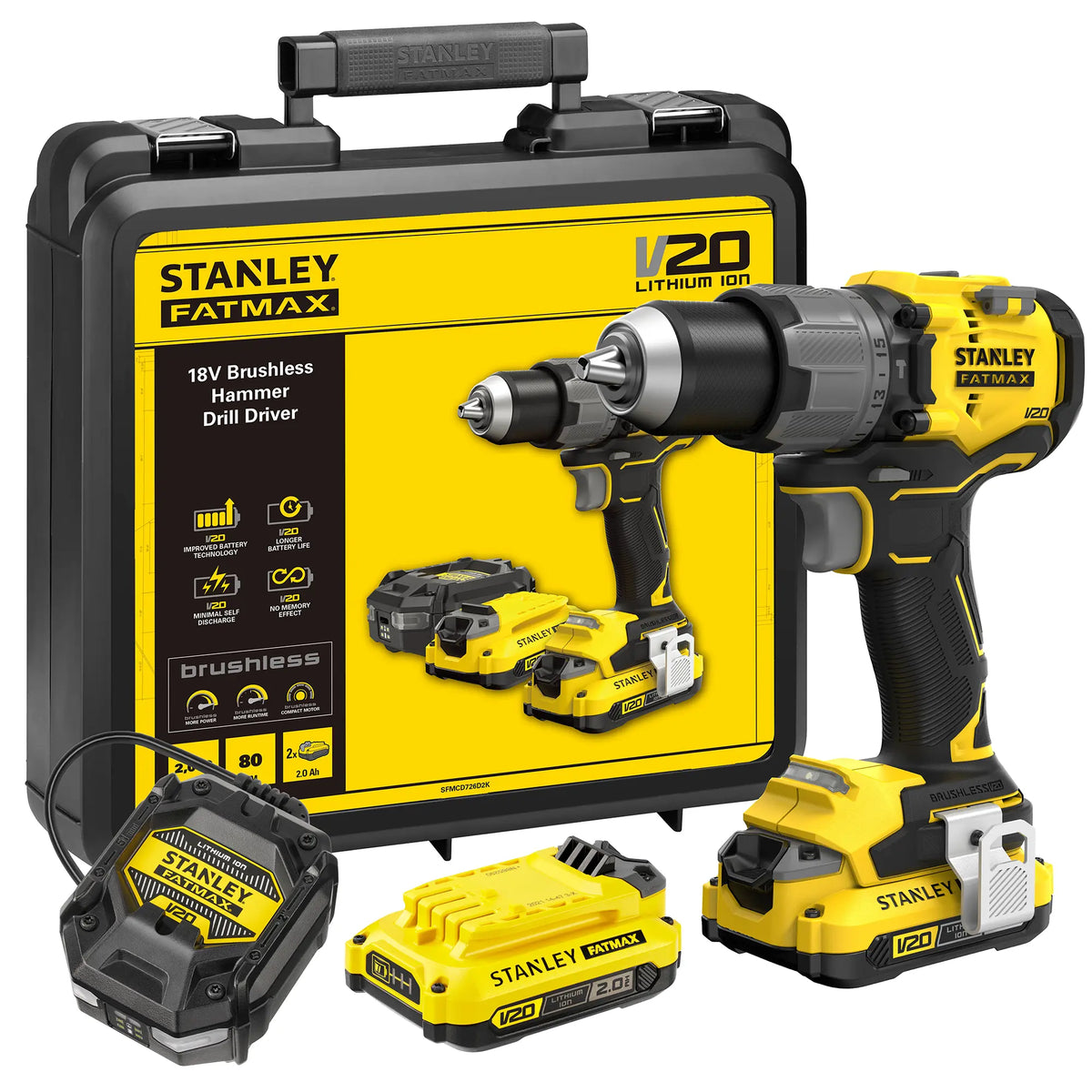Impact drill Stanley SFMCD726D2K-QW 18V 2Ah