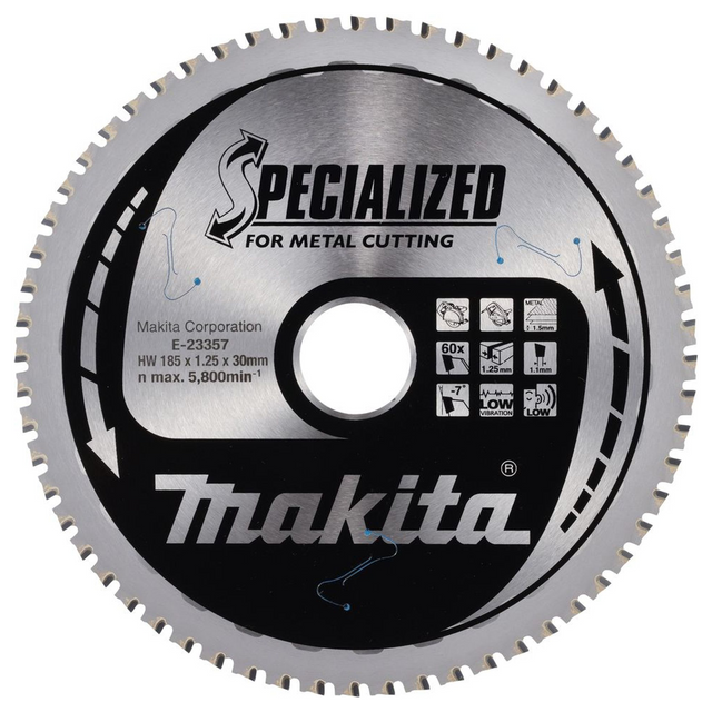 Lama TCT Makita E-23357 185x30mm 60T