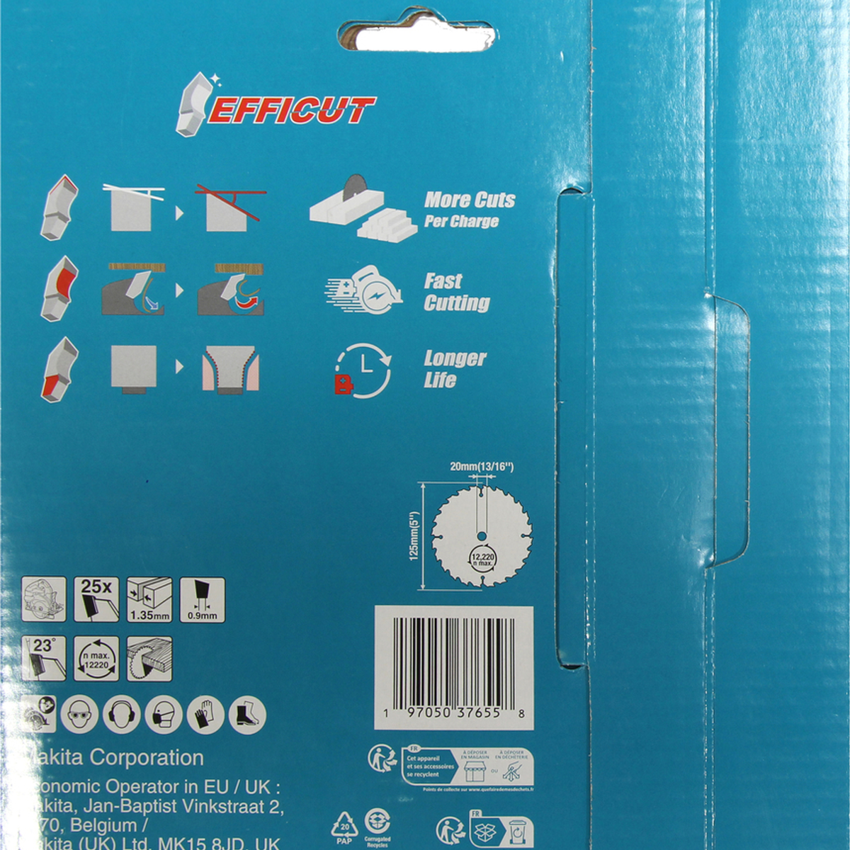E-28880 - Efficut TCT Blade Makita E-28880 125x20mm 25T - Image 4