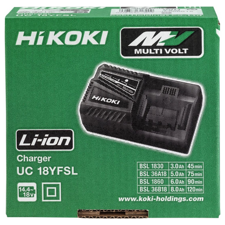 UC18YFSLW0Z - HiKOKI UC18YFSLW0Z 14.4V - 18V Rapid Charger - Image 2