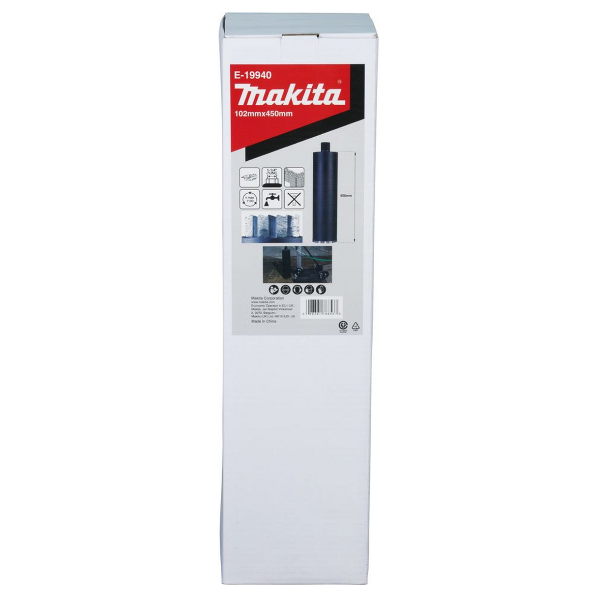 Corona Diamantata Makita E-19940 102x450mm Wet 1-1/4"UNC