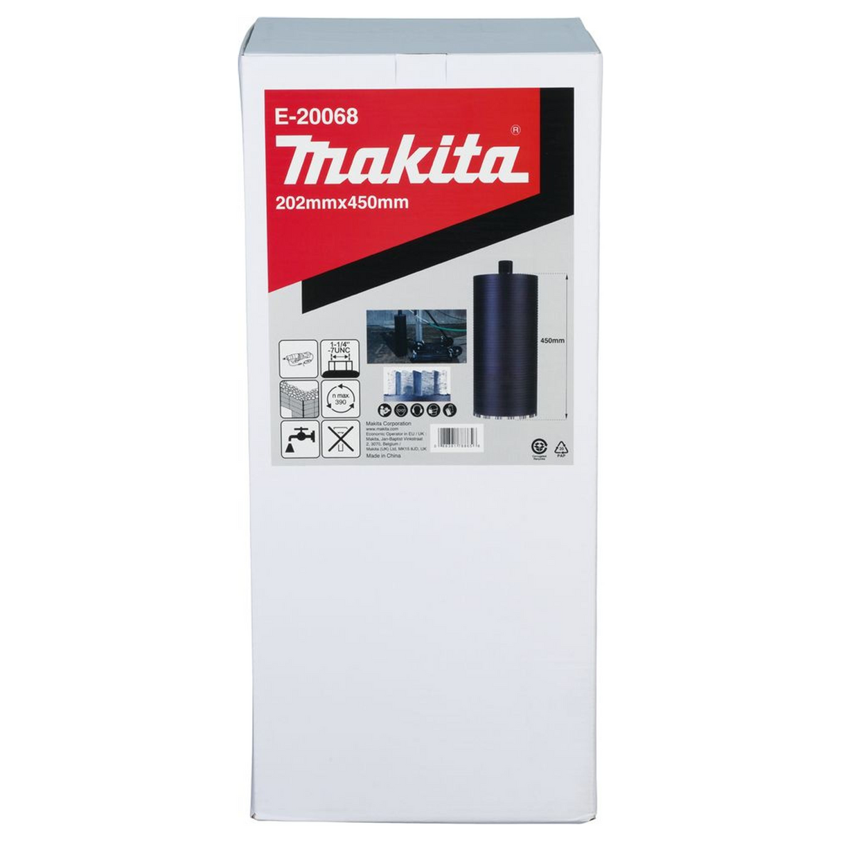 E-20068 - Diamond Crown Makita E-20068 202x450mm Wet 1-1/4"UNC - Image 6