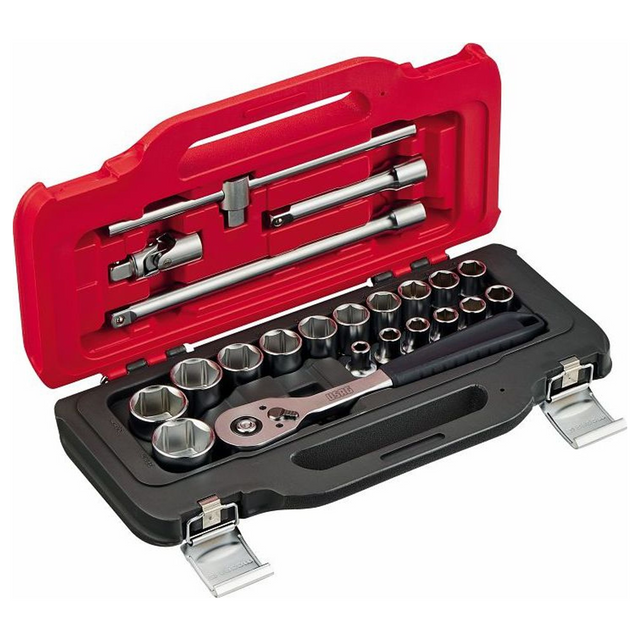 U06010023 - Hex Socket Set USAG 601 1/2 JS22 22 Pieces