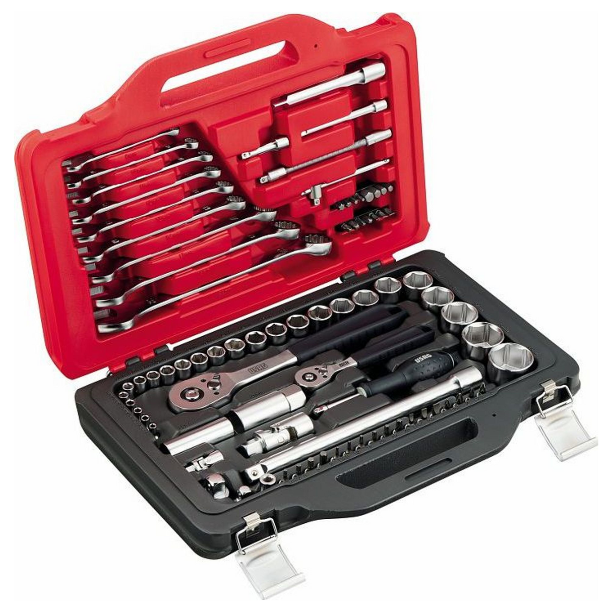 U06010030 - Assortment of Sockets and Wrenches USAG 601 1/4-1/2 JS82 82 pcs