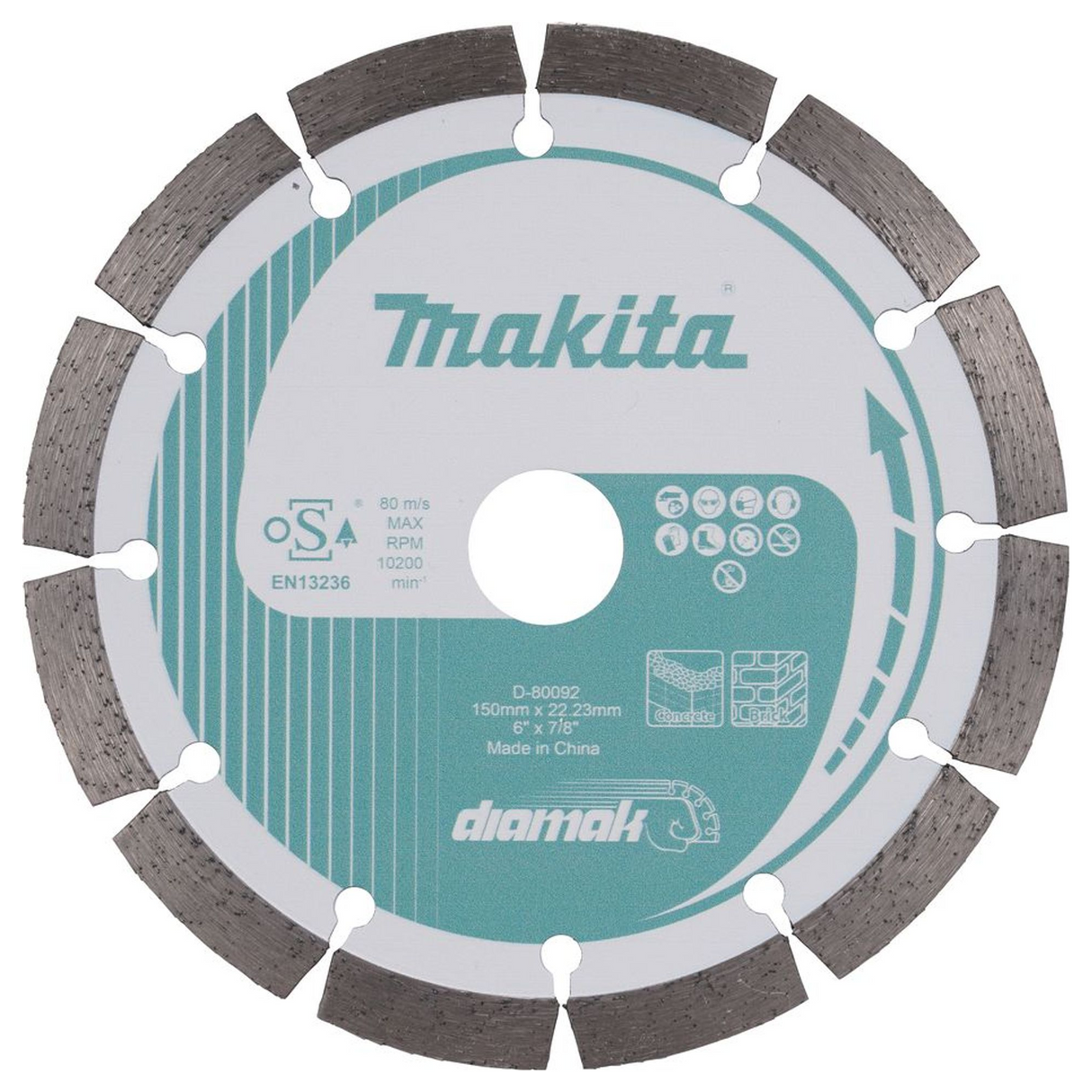 D-80092 - Segmented Diamond Blade Makita D-80092 150mm - Image 2
