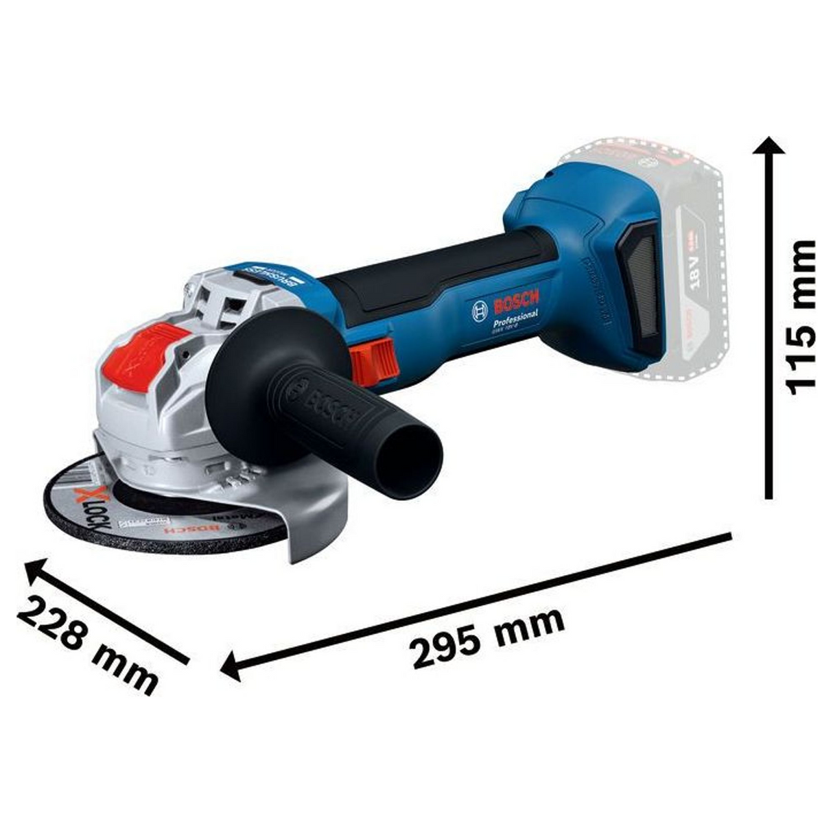 06019N9101 - Grinder Bosch GWX 18V-8 PRO 18V - Image 20