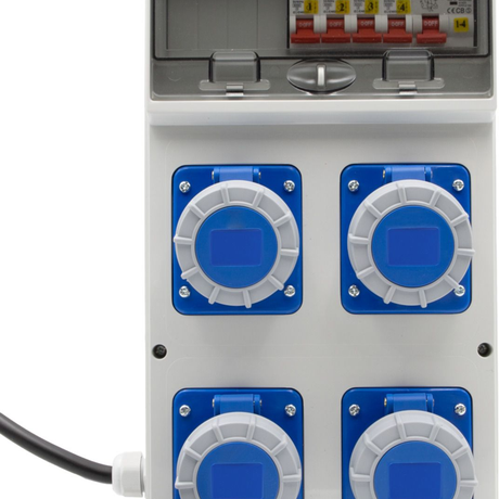 1154857120 - Brennenstuhl BSV 4 ITR2 RCD 30mA 4x CEE 230V/16A IP67 Power Distributor