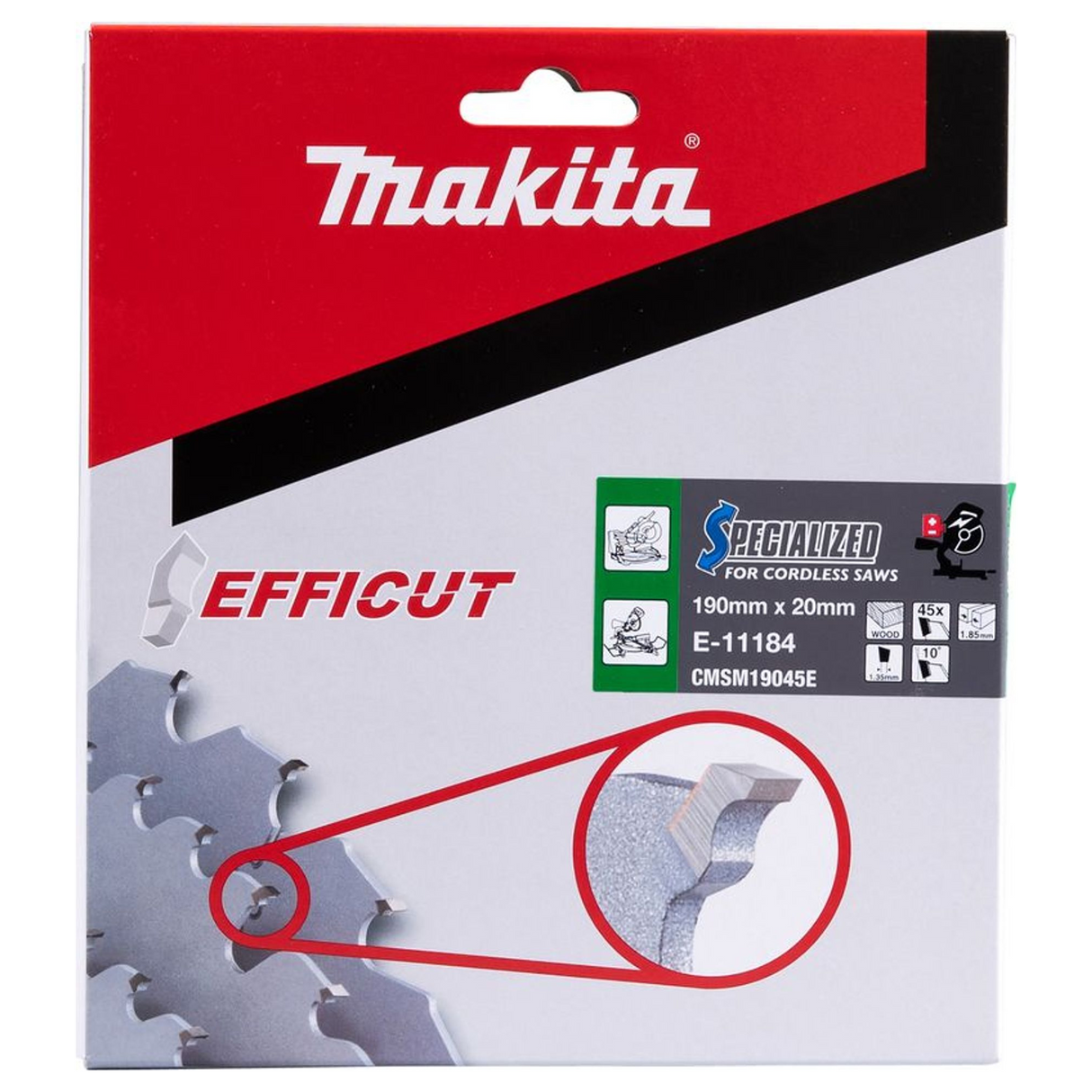E-11184 - EFFICUT blade Makita E-11184 190/20 45 Teeth - Image 4