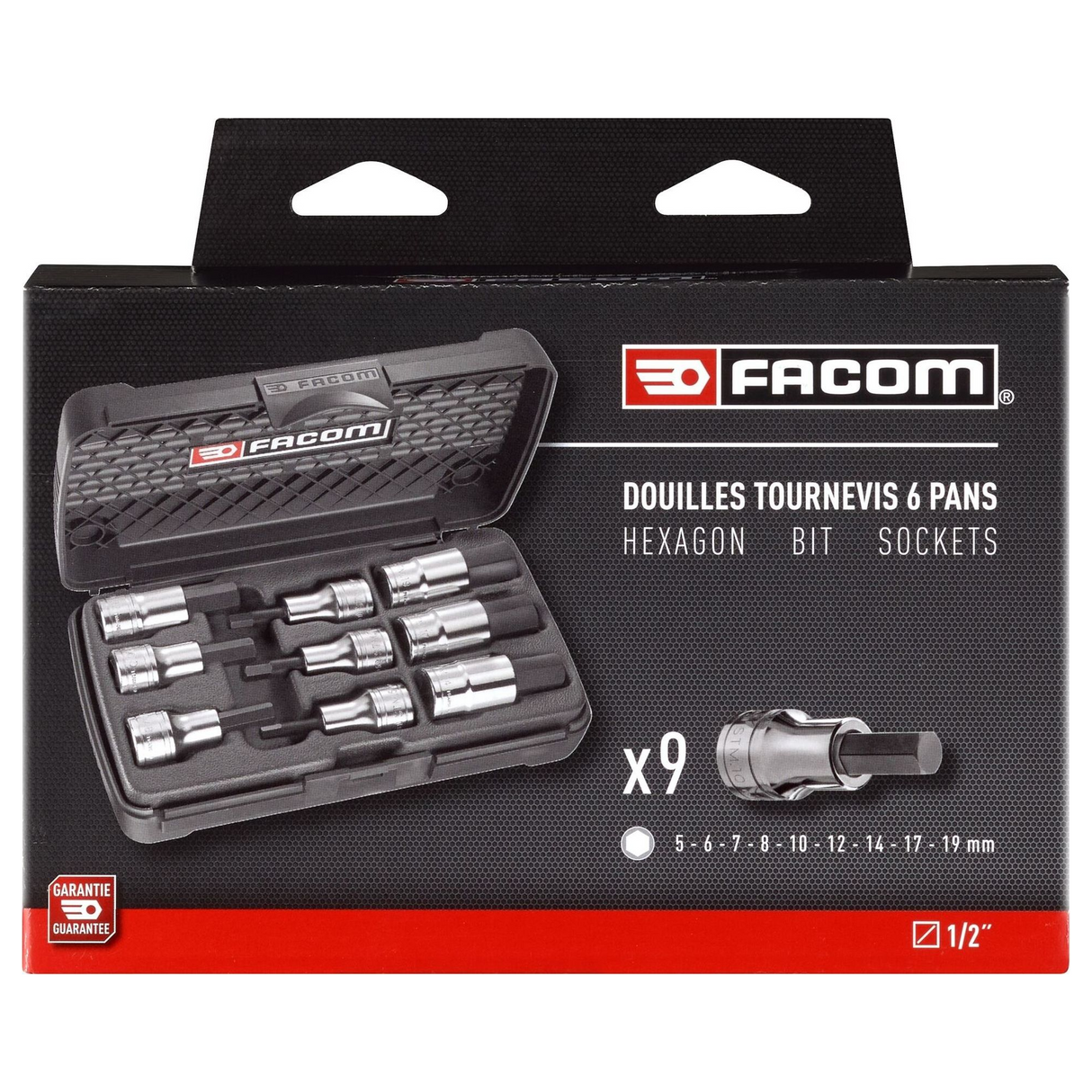 STM.J9APB - FACOM STM.J9APB 1/2" Hex Socket Set 9 pieces - Image 2