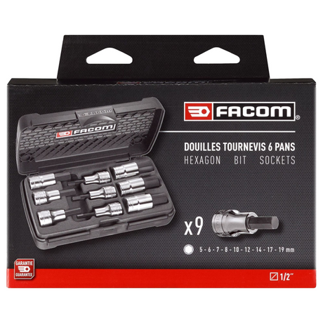 STM.J9APB - Set Bussole Esagonali FACOM STM.J9APB 1/2" 9 pezzi - Immagine 2