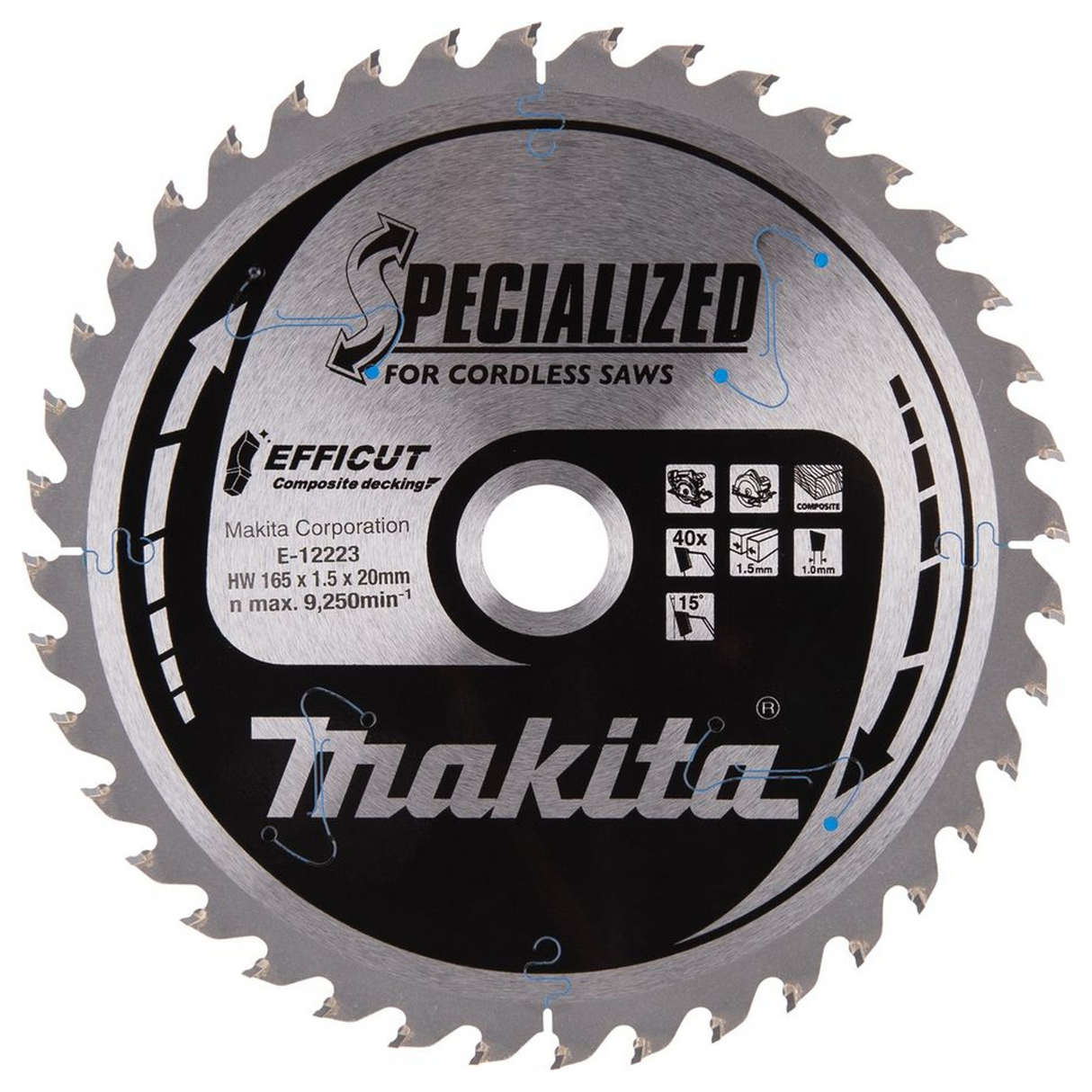 Lama Sega Circolare Makita Efficut E-12223