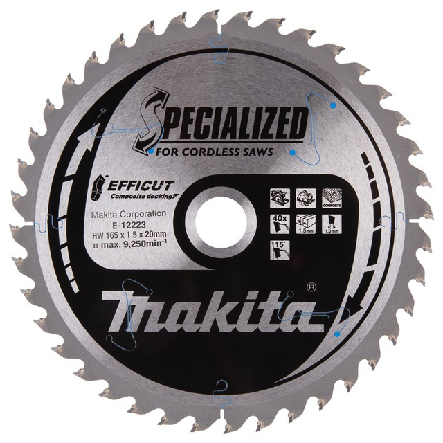 Lama Sega Circolare Makita Efficut E-12223