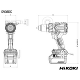 DV36DCWRZ - HiKOKI DV36DCWRZ 36V Cordless Hammer Drill - Image 10