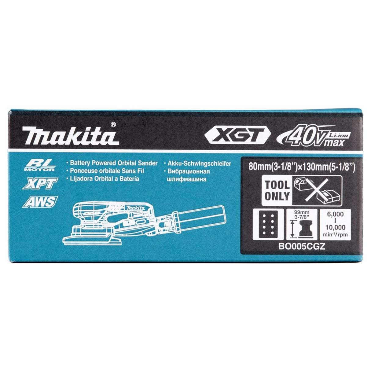 Levigatrice Orbitale Makita BO005CGZ 40V