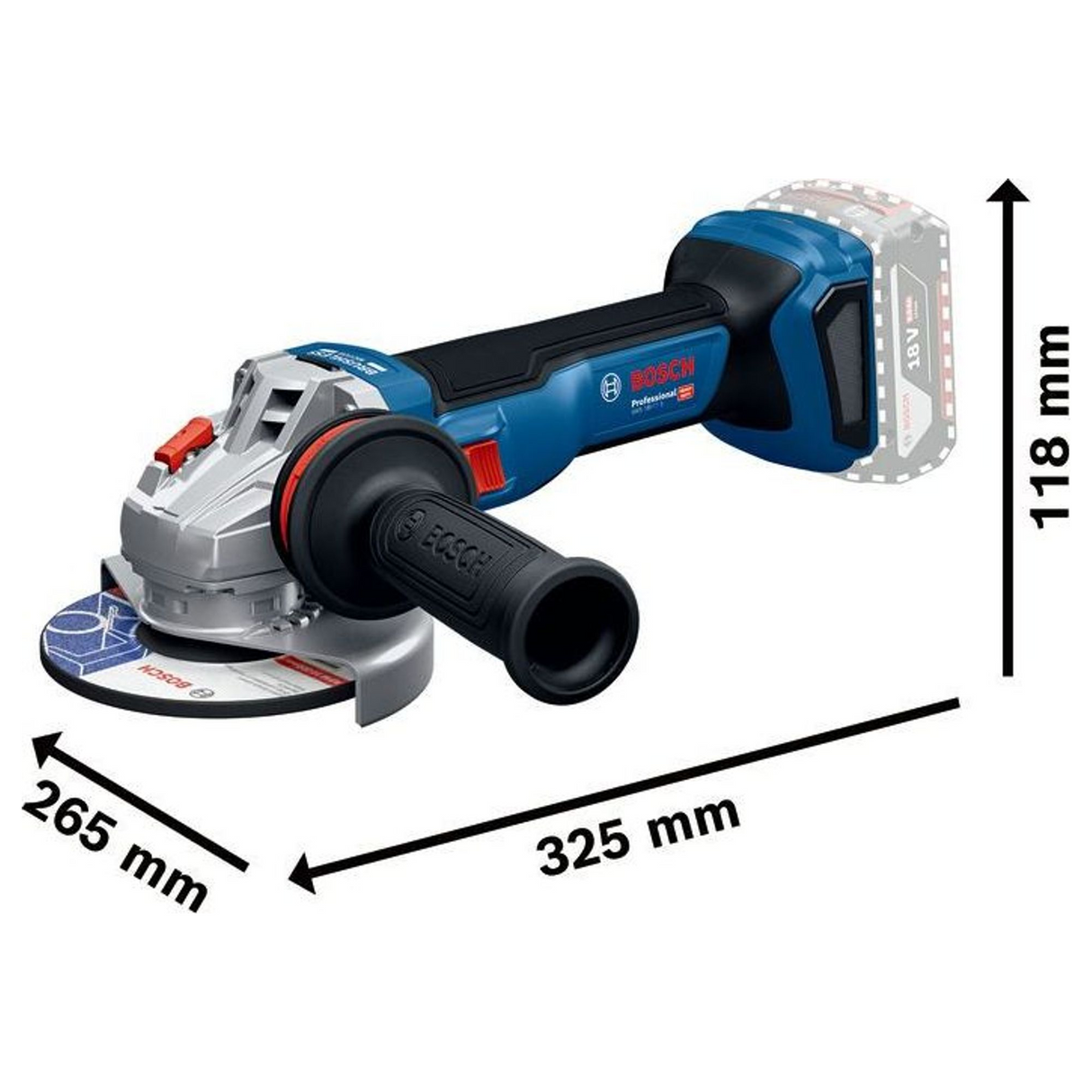 06019N4103 - Grinder Bosch GWS 18V-11 PRO 18V - Image 21