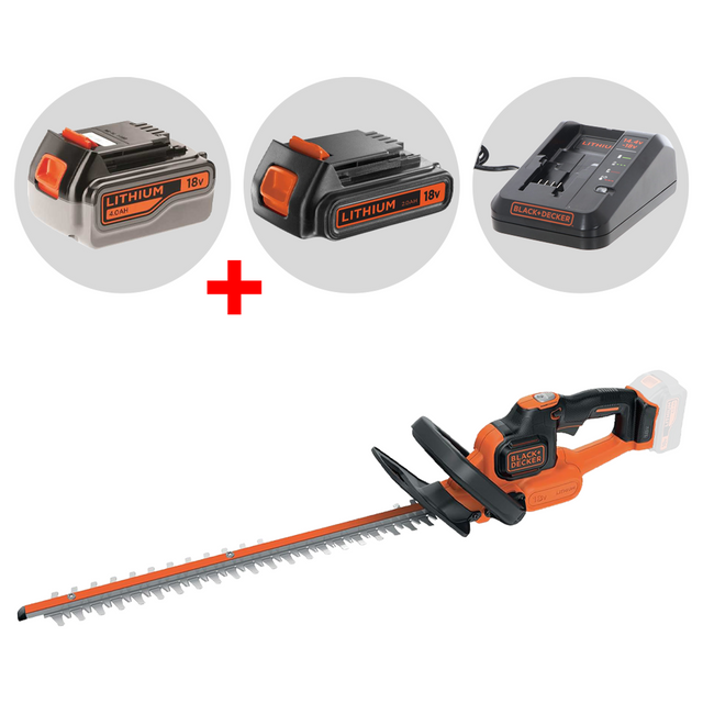 GTC18504PC-QW - Hedge Trimmer Black & Decker GTC18504PC-QW 18V 4Ah