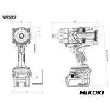 WR36DFWRZ - HiKOKI WR36DFWRZ 36V Impact Wrench - Image 11