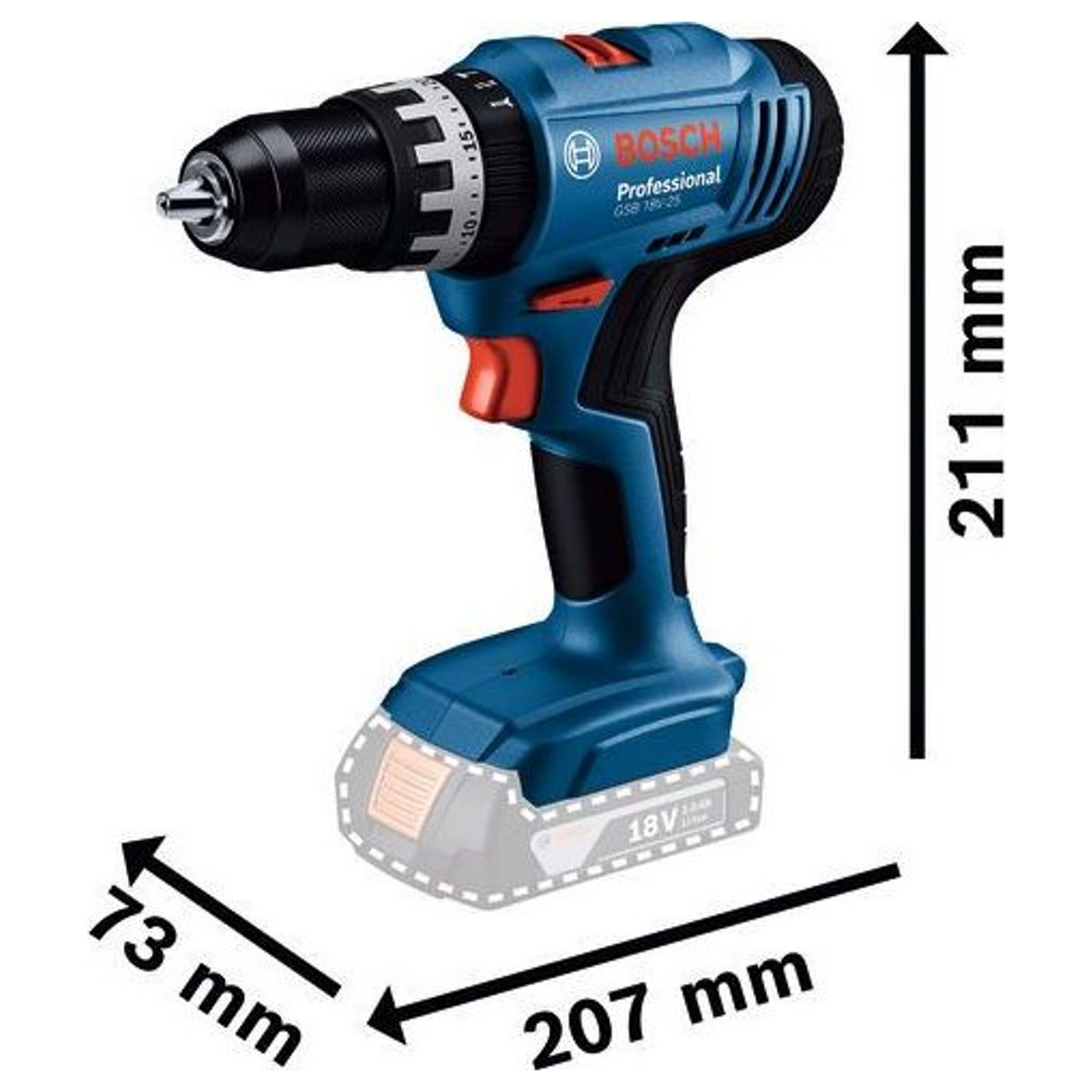 06019K9302 - Drill Driver Bosch GSB 18V-25 PRO 18V - Image 20
