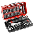 R.181NANO - Facom R.181NANO 1/4" 38-piece NANO Socket Set with High Precision Ratchet