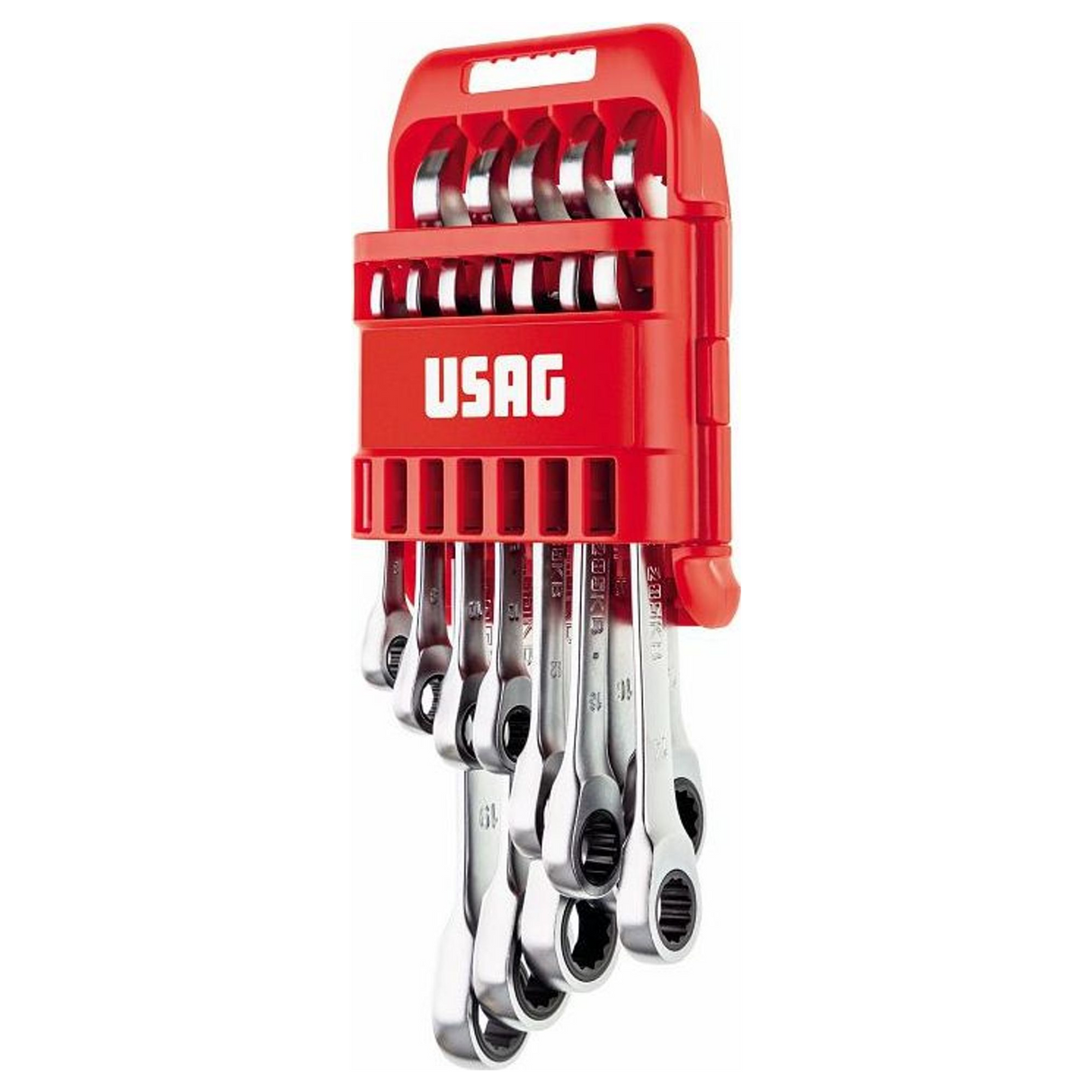 U02856342 - Set of 12 Ratchet Combination Wrenches USAG 285 KB/DS12