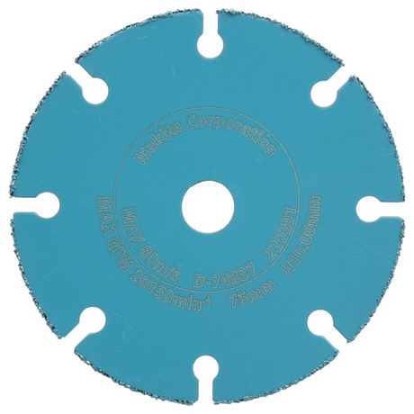 D-74837 - Disco da Taglio Carburo di Tungsteno Makita D-74837 76x10mm - Immagine 3